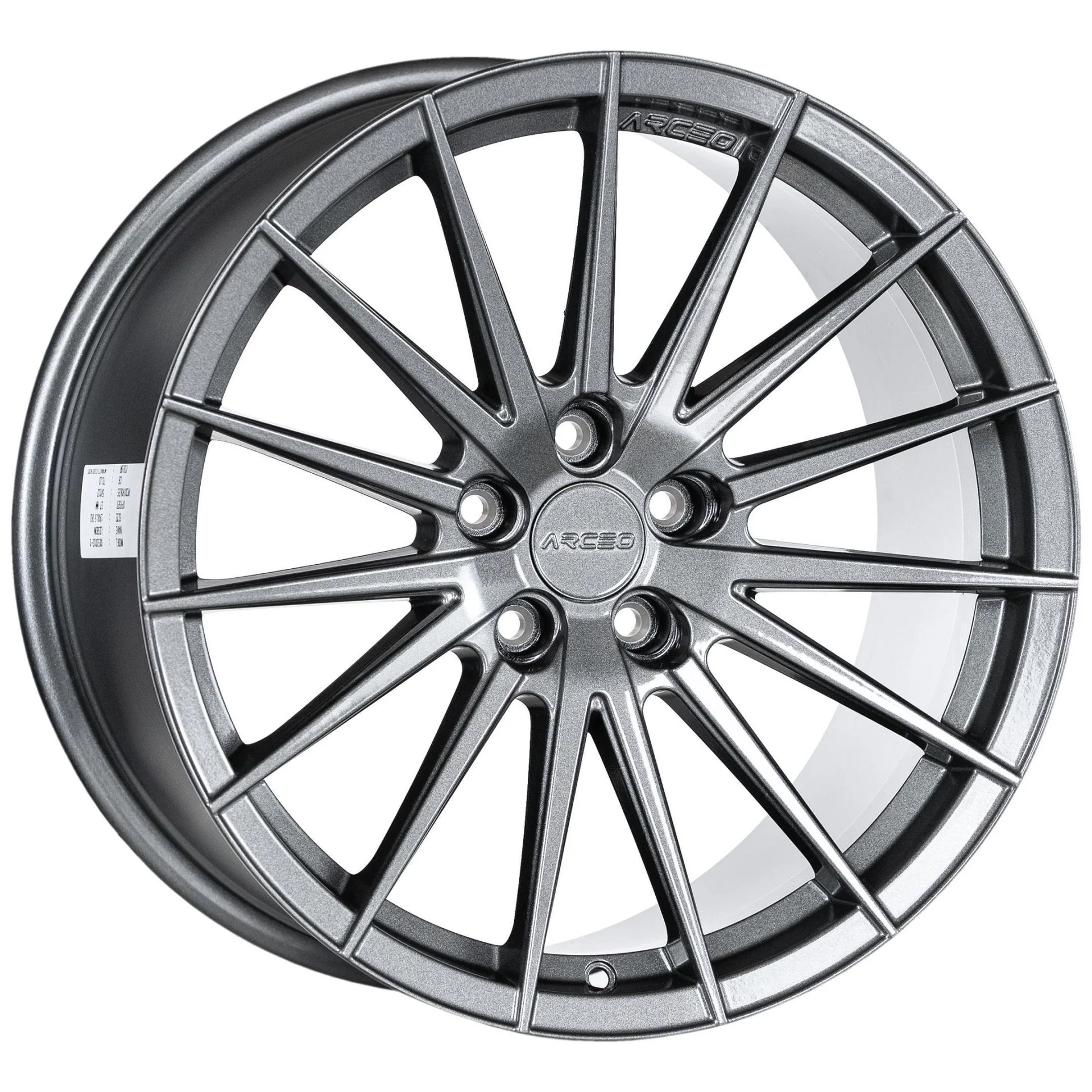 8.0x18 5x114.3 ET35 73.1 Antrasit Gilded Glossy Lİ Jant
